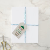 Schöne Waldtiere Tag Geschenkanhänger (Mit Garn)