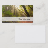 Schöne WaldVisitenkarte Visitenkarte (Vorne/Hinten)