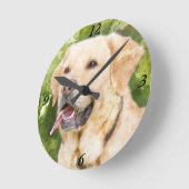 Schöne Wall-Uhr - Labrador Retriever Runde Wanduhr (Winkel)