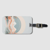 Schöne Wanderlust Bergwelt Landschaftsreise Gepäckanhänger (Vorderseite (Horizontal))