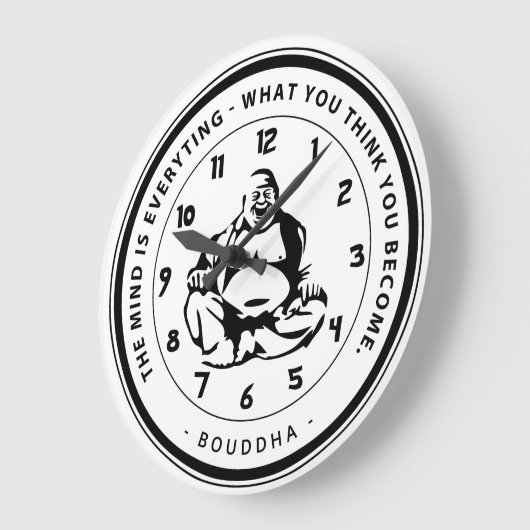 Schöne Wanduhr Buddha-Inspiration (Winkel)
