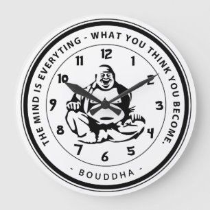 Schöne Wanduhr Buddha-Inspiration