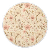 Schöne, warme, glänzende Butterblende Farbe Keramikknauf (Vorderseite)