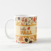 Schöne warme Herbstblätter Kaffeetasse (Links)