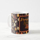 Schöne warme Herbstblätter Kaffeetasse (Vorderseite Links)