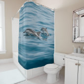 Schöne Wasserdelfine Duschvorhang (Beispiel)