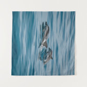 Schöne Wasserdelfine Wandteppich (Vorderseite (Horizontal))