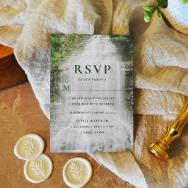 Schöne Wasserfall Hochzeit RSVP