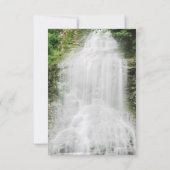 Schöne Wasserfall Hochzeit RSVP Karte (Rückseite)