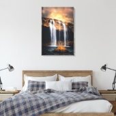 Schöne Wasserfall Landschaft Leinwanddruck (Insitu (Schlafzimmer))