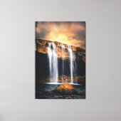 Schöne Wasserfall Landschaft Leinwanddruck (Vorderseite)