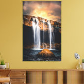 Schöne Wasserfall Landschaft Leinwanddruck (Insitu (Wohnzimmer))