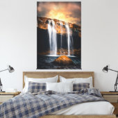 Schöne Wasserfall Landschaft Leinwanddruck (Insitu (Schlafzimmer))