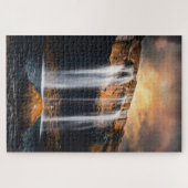 Schöne Wasserfall Landschaft Puzzle (Horizontal)