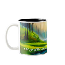 Schöne Wasserfall-Mantra-Kaffee-Tasse