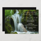 Schöne Wasserfall Natur Hochzeit Einladungen (Vorne/Hinten)