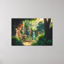 Schöne Wasserfall Szene Canvas Print Leinwanddruck
