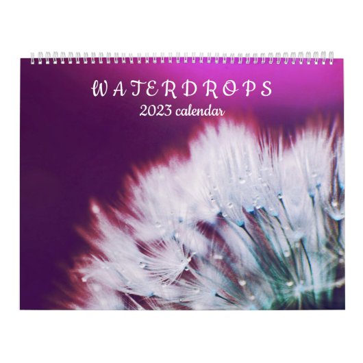 Schöne Wasserfälle der Natur auf Blume Fotografie Kalender (Titelbild)