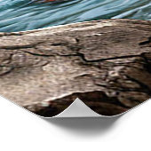 Schöne Wasserfalllandschaft Poster (Ecke)