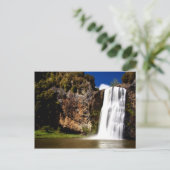 Schöne Wasserfallpostkarte Postkarte (Stehend Vorderseite)