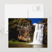 Schöne Wasserfallpostkarte Postkarte (Vorne/Hinten)