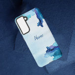 Schöne Wasserfarbe Blau und Cyan Phone Case Samsung Galaxy Hülle<br><div class="desc">Schöne Wasserfarbe Blau und Cyan Phone Case</div>