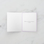 Schöne Wasserfarbe Bouquet Floral Dankeskarte (Innenseite)