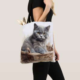 SCHÖNE WASSERFARBE BRITISH SHORTHAIR CAT TASCHE