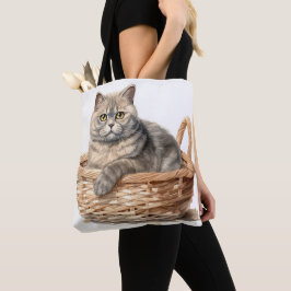 SCHÖNE WASSERFARBE BRITISH SHORTHAIR CAT TASCHE