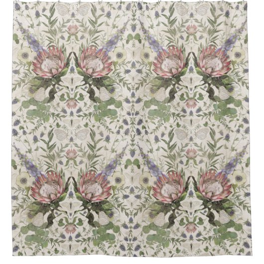 Schöne Wasserfarbe Duschvorhang (Vorderseite)