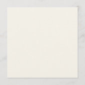 Schöne Wasserfarbe Elfenbeinhochzeit Menükarte (Rückseite)