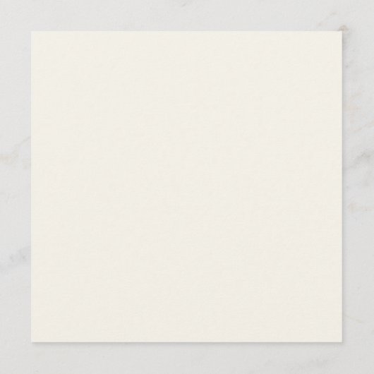 Schöne Wasserfarbe Elfenbeinhochzeit Menükarte (Rückseite)