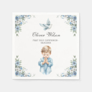 Schöne Wasserfarbe Erste Heilige Kommune Serviette