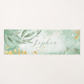 Schöne Wasserfarbe Eukalypt Name Yoga Mat Yogamatte (Vorderseite (Horizontal))