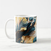 Schöne Wasserfarbe floral Kaffeetasse (Links)