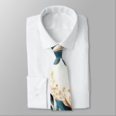 Schöne Wasserfarbe floral Krawatte (Gebunden)