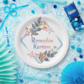 Schöne Wasserfarbe Floral Ramadan Kareem Pappteller (Party)