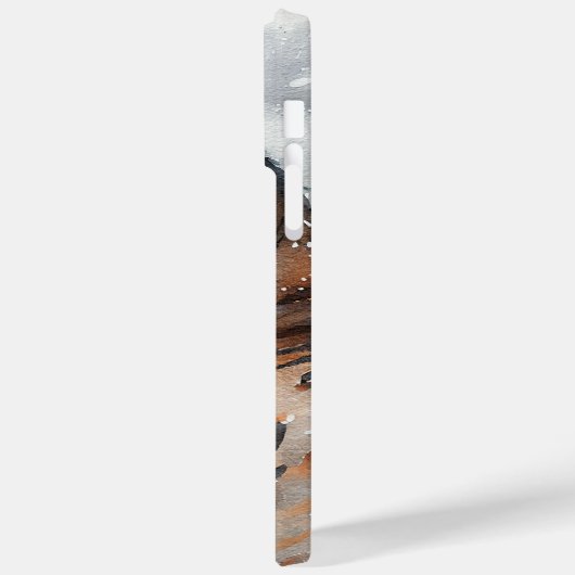 SCHÖNE WASSERFARBE GEPUNKTETER BENGALISCHER CAT Case-Mate iPhone HÜLLE (Rückseite / Links)