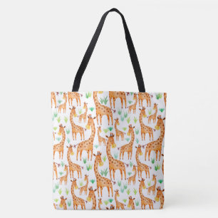 Schöne Wasserfarbe Giraffe Tierkids Tasche