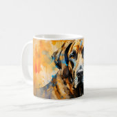 Schöne Wasserfarbe Große Dane Dog Wrap Kaffeetasse (Vorderseite Links)