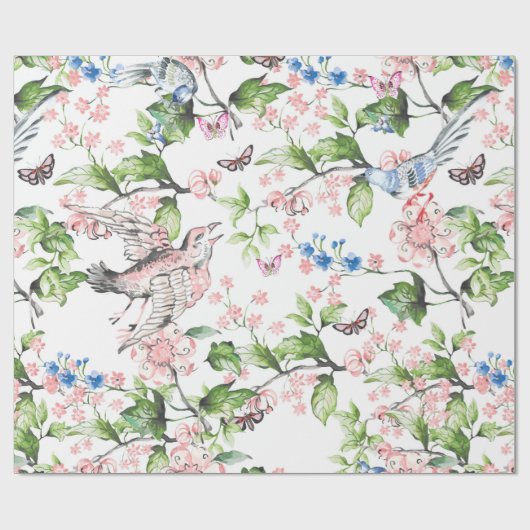 Schöne Wasserfarbe,handgemalte Naturszene,t Geschenkpapier (Flach)