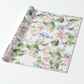 Schöne Wasserfarbe,handgemalte Naturszene,t Geschenkpapier (Ungerollt)