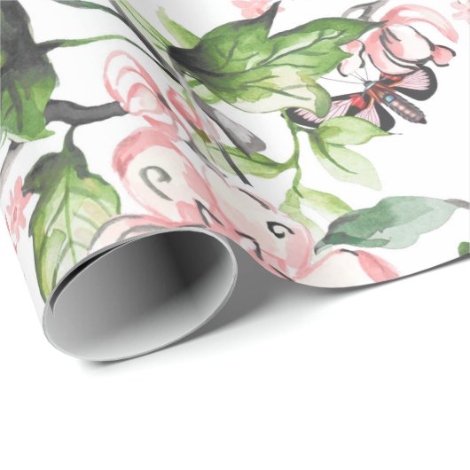 Schöne Wasserfarbe,handgemalte Naturszene,t Geschenkpapier (Rolleneckpunkt)