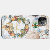 Schöne Wasserfarbe Hirsche Weihnachtsfamilie Name Case-Mate iPhone Hülle (Rückseite (Horizontal))