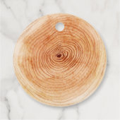 Schöne Wasserfarbe Holz Slice beobachten, wie ich Geschenkanhänger (Rückseite)