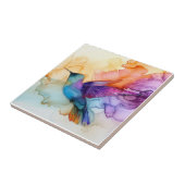 Schöne Wasserfarbe Hummingbird Fliese (Seite)