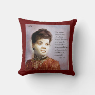 Schöne Wasserfarbe Ida B Wells & Quote Kissen