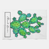 Schöne Wasserfarbe Kakteen Geschirrtuch (Horizontal)