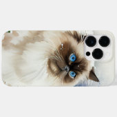 SCHÖNE WASSERFARBE LANGE HAARE HIMALAYAN CAT Case-Mate iPhone HÜLLE (Rückseite (Horizontal))