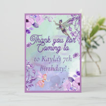 Schöne Wasserfarbe Lila Danke Karte